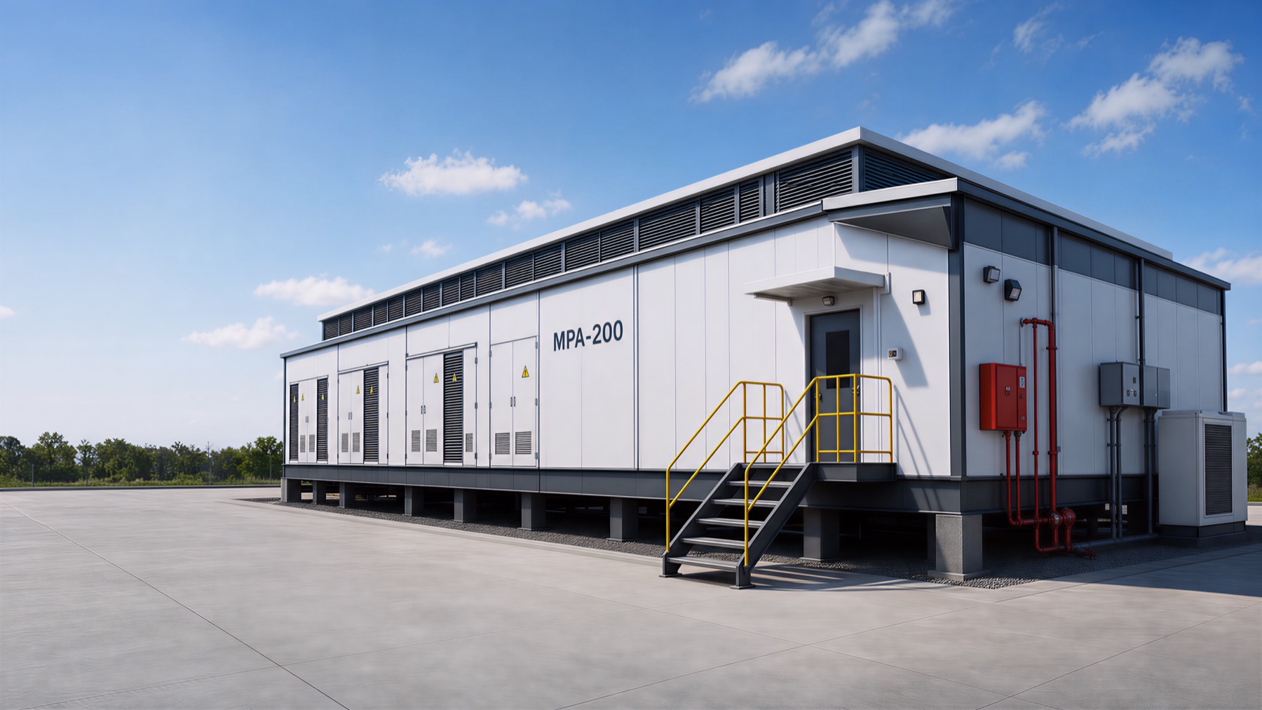 3D visualization of a modular electrical house